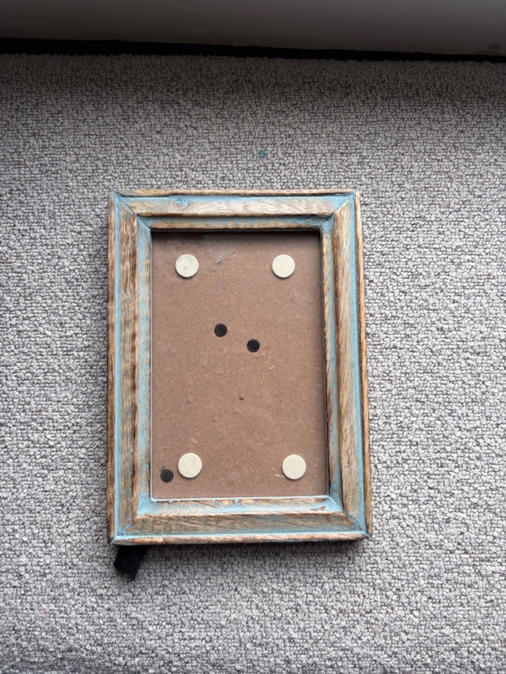 Rustic Bluewashed Wood Picture Frame - Home Accents